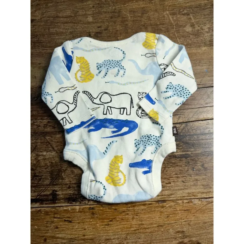 Tea Long sleeve‎ animal one piece shirt size newborn